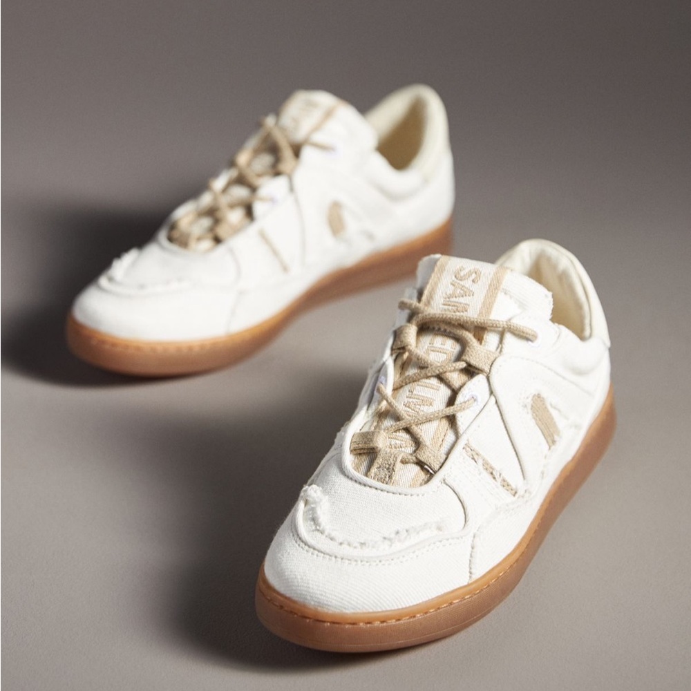 Sam Edelman Off - White and Tan Jayne Sneakers